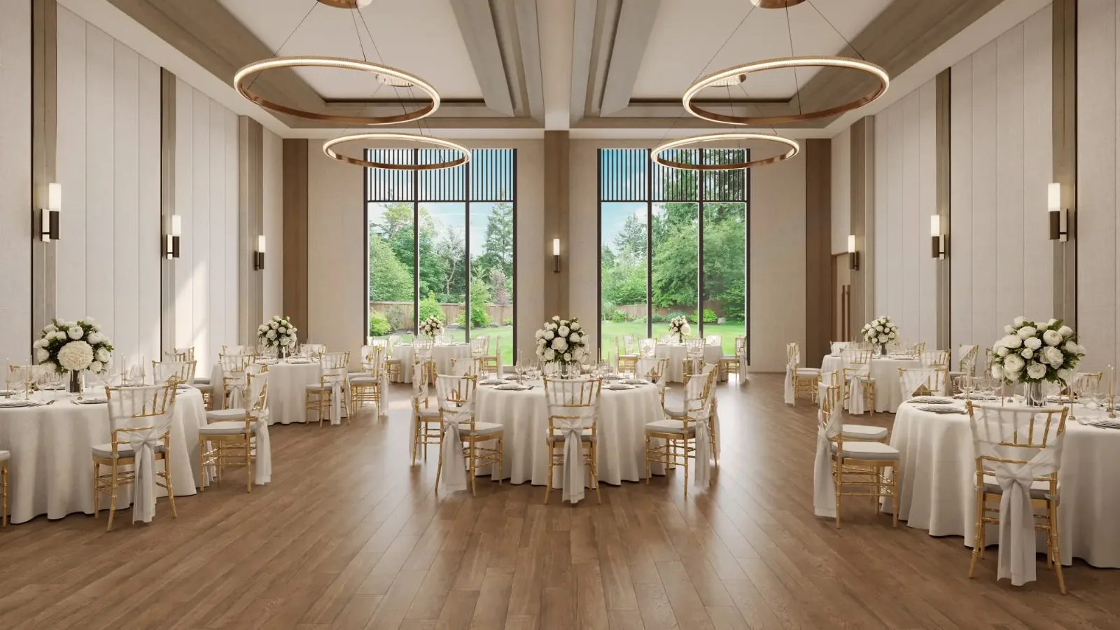 Eldeco 7 Peaks Residences in Omicron 1A, Greater Noida - Banquet hall — developer illustration