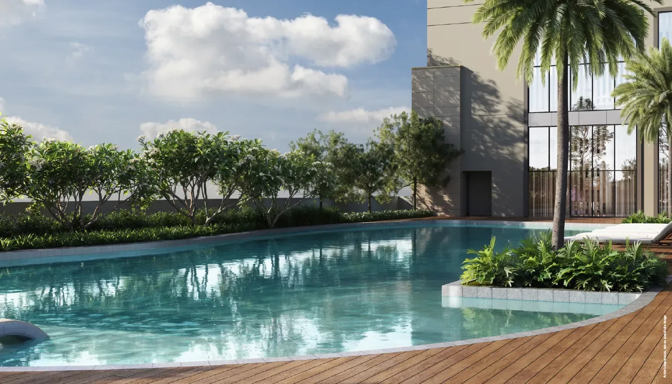 Godrej Arden in Sigma III, Greater Noida - Swimming Pool — developer illustration