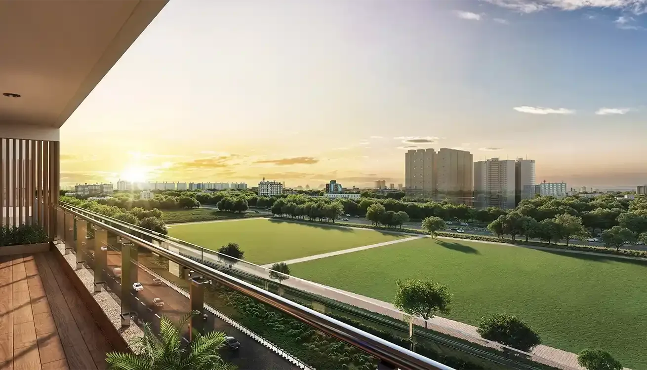 Godrej Majesty in Sector 12, Noida Extension - Balcony View — developer illustration