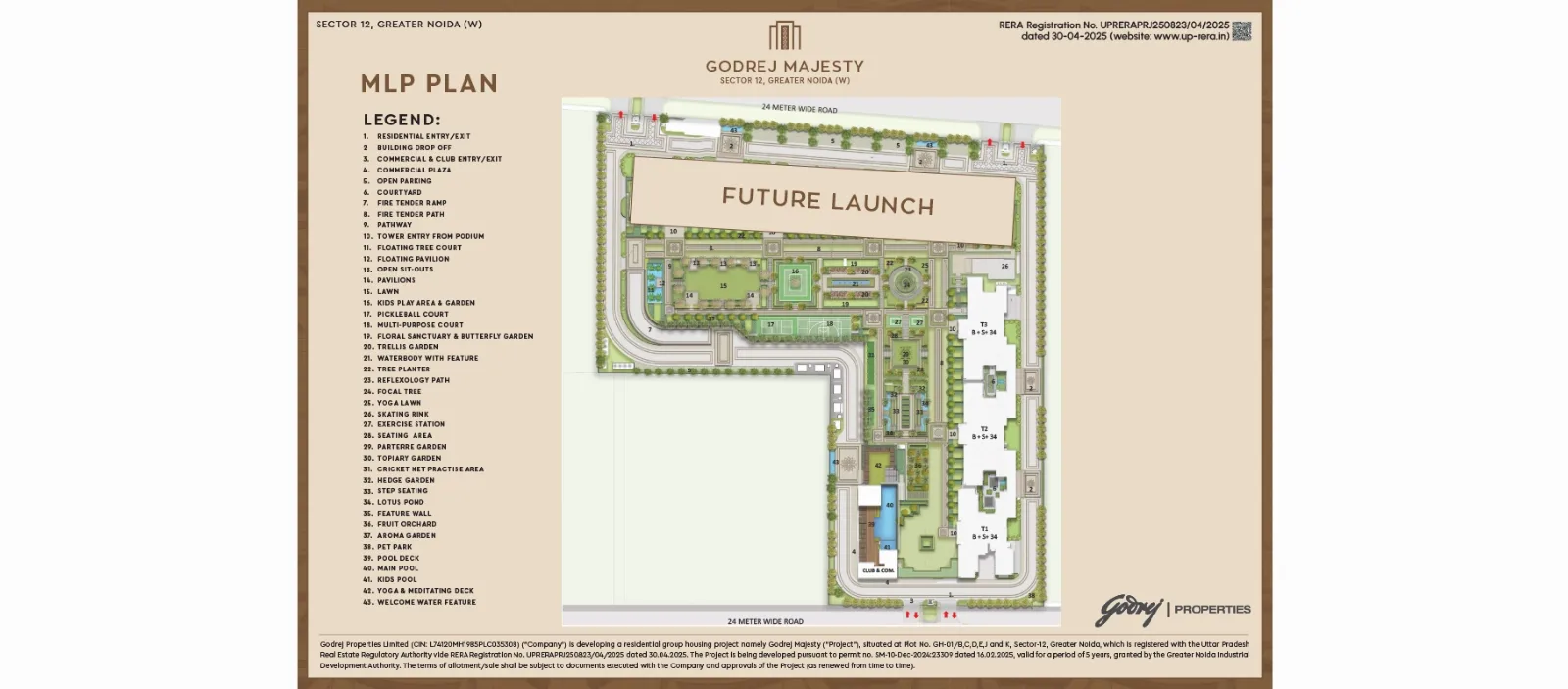 Godrej Majesty master plan in Noida Extension
