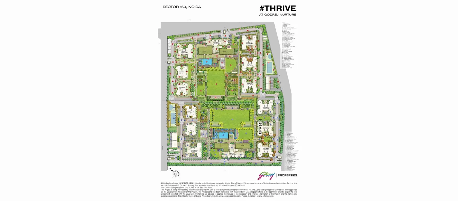 Godrej Nurture master plan in Noida