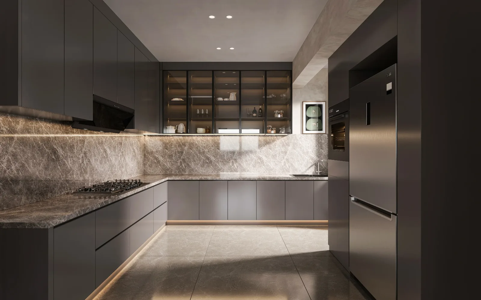 Leafsong Retreat by Hero Homes in Sector MU, Greater Noida - Kitchen — developer illustration