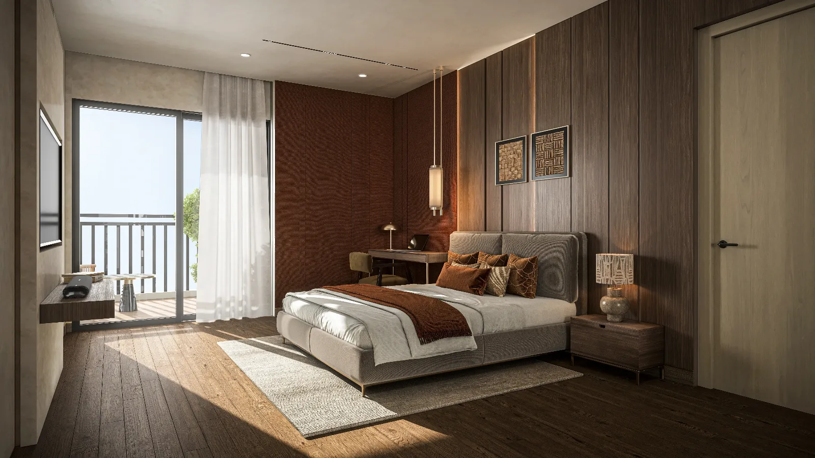 Leafsong Retreat by Hero Homes in Sector MU, Greater Noida - M.Bedroom — developer illustration