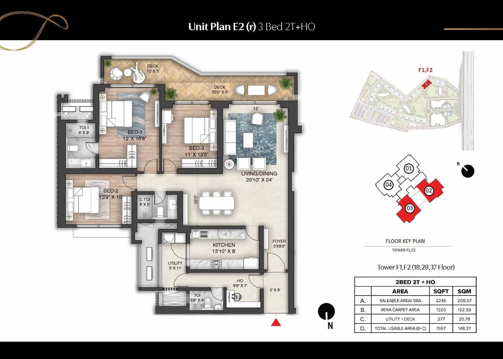 Mayflower at The Prestige City Indirapuram Extension Floor Plan